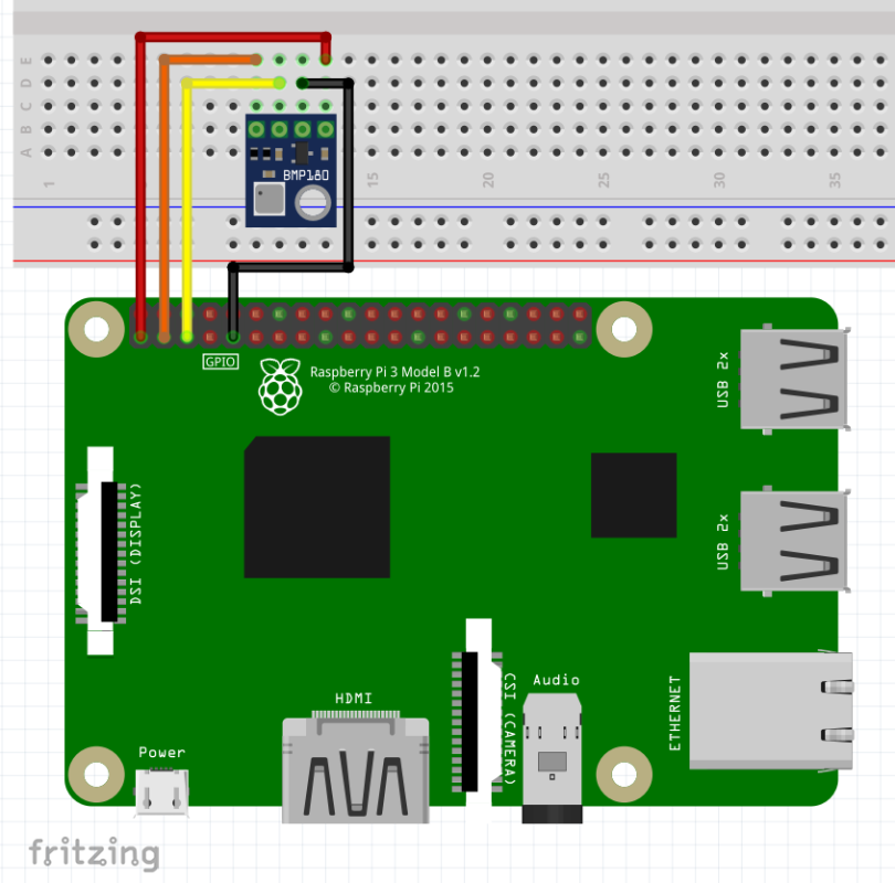 Raspberry Pi: I2C modul BMP180