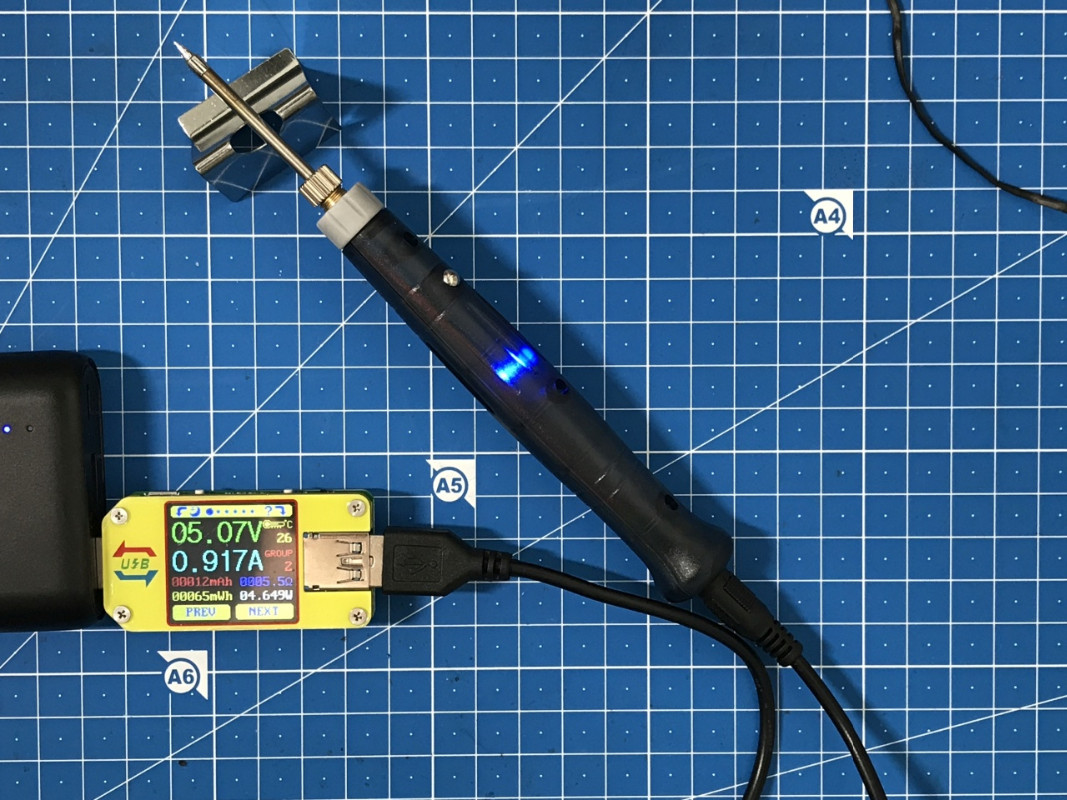 Přenosná USB páječka 5V 8W