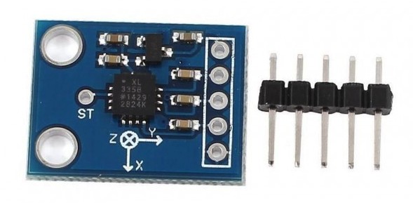 Arduino akcelerometr s obvodem ADXL335