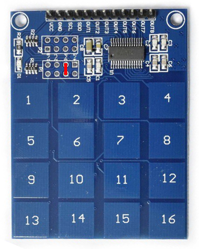 Arduino Dotyková kapacitní klávesnice TTP229