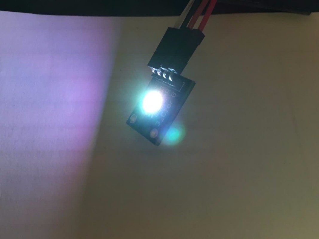Ukázka s RGB SMD LED modulem 5050