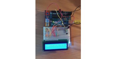 Arduino teplota zobrazovaná na displeji
