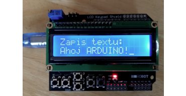Arduino LCD Shield – mini textový editor