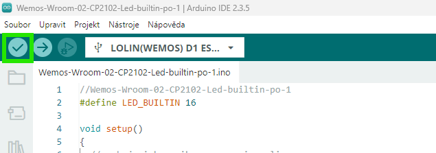nahrátí programu